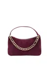 Twinset Chain Strap Shoulder Bag With Structured Shape In Red