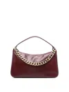 Twinset Twin-set Structured Crossbody Bag With Chain Strap In Pink
