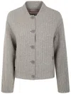 Twinset Sequinned Bomber Jacket In Melange Grey