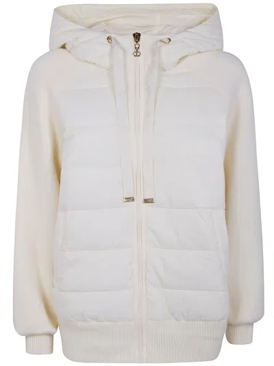 Twinset Bomber Padded Jacket In White