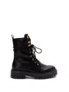 Twinset Rhinestone Embellished Oval T Boots In Black  