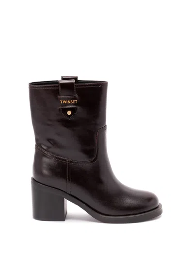Twinset Boots In Brown