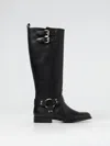 Twinset Black Buckle Boots In Schwarz