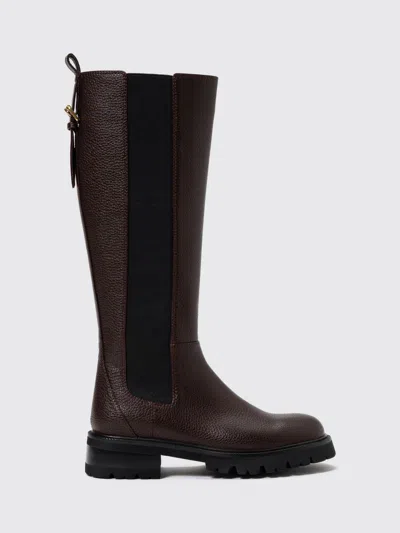 Twinset Boots Woman Color Coffee In Multi