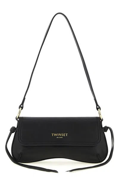 Twinset Borsa A Spalla Pelle In Black