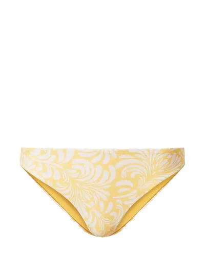 Twinset Botanical-print Bikini Bottoms In Multi