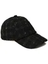 Twinset Bouclé Cap In Black