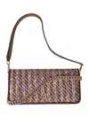 Twinset Bouclé Design Shoulder Bag In Pink