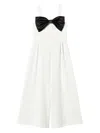 Shop Twinset Bow-detail Crepe Jumpsuit In White
