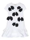 Twinset Bow-detailing Peplum Dress In White