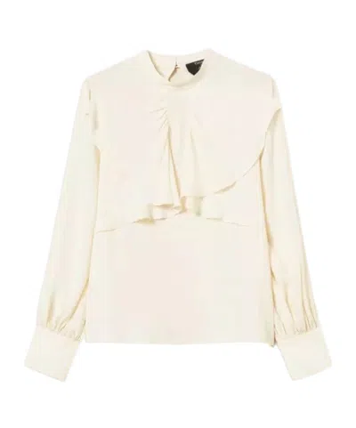 Twinset Bow-detail Blouse In Neutral