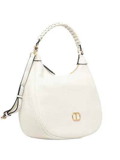 Twinset Braided-handle Tote Bag In Neutral