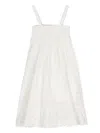 Twinset Broderie Anglaise Laced Midi Dress In White