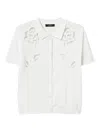 Twinset Broderie-anglaise Short-sleeve Shirt In White