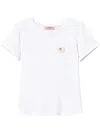 Twinset Brooch-detail T-shirt In White