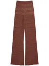 Twinset Brown Embroidered Trousers