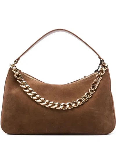TWINSET BROWN LEATHER SHOULDER BAG