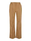Twinset Twin-set Trousers In Sandy Brown