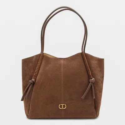 TWINSET BROWN TOTES