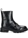 Twinset Buckle-detail Boots In Black