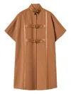 Twinset Twin-set Cape In Brown