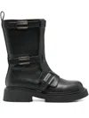 Twinset Buckle Strap Boot In Black
