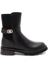 Twinset Twin-set Black Polyurethane Boots In Black