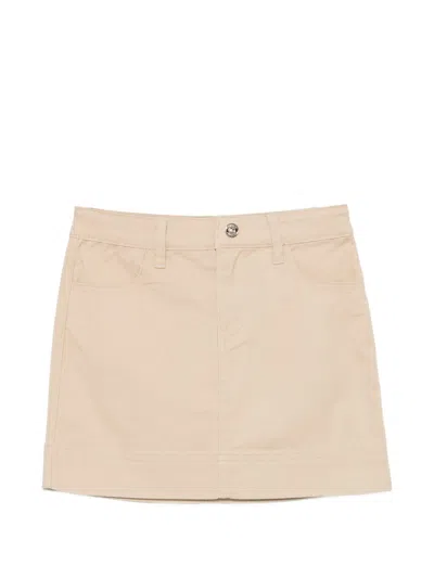 Twinset Kids' Bull Skirt In Neutral