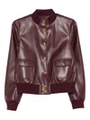 Twinset Jacket  Woman Color Burgundy In Brown
