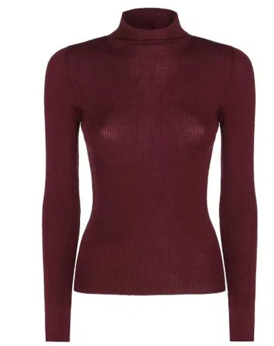 Twinset Twin-set Burgundy Wool Sweater