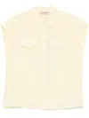 Twinset Camicia Color Burro In Neutral