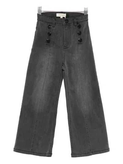 TWINSET BUTTON-EMBELLISHED JEANS