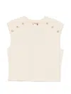 Twinset Button-embellished Top In Pink