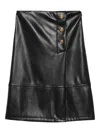 Twinset Button-fastening Midi Skirt In Black