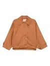 Twinset Button-fastening Pocket Jacket In Brown