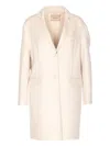 Twinset Button-fastening Single-breasted Coat In Gold