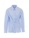 Twinset Button Long-sleeve Shirt In Blue