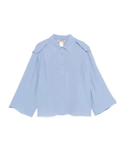 TWINSET BUTTON SHOULDER BLOUSE