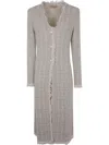 Twinset Button-up Cardigan In Neutrals