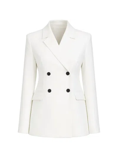 Twinset Buttoned Double-breasted Blazer In White