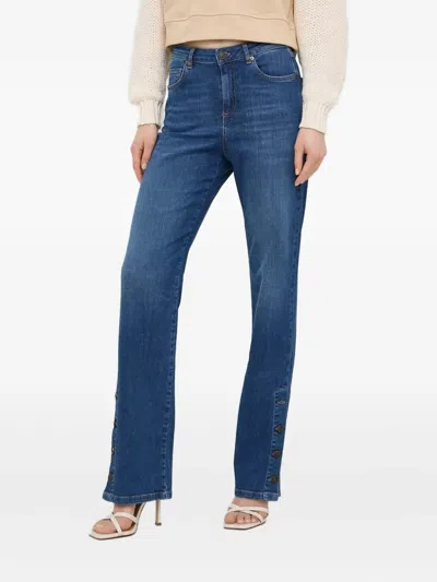 Twinset Buttoned Jeans In Blue