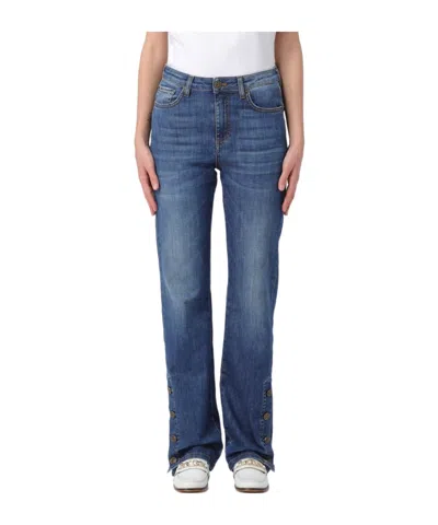 Twinset Buttoned  Jeans In Blue