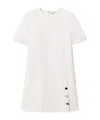 Shop Twinset Buttoned Mini Dress In White