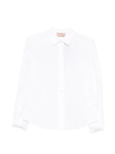 Twinset Long Sleeve Shirt In White