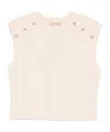 Twinset Button-embellished Top In Neutral