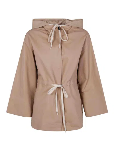 Twinset Caban Jacket In Brown