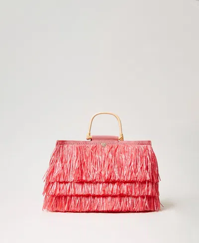 Twinset Cabas En Jute Avec Franges