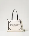 Twinset Cabas En Toile Avec Logo