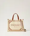 Twinset Cabas En Toile Avec Logo