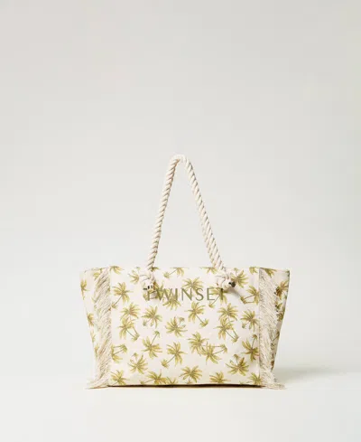 Twinset Cabas En Toile Imprimée